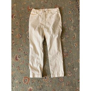 Good American White Straight Leg Jeans, size 14